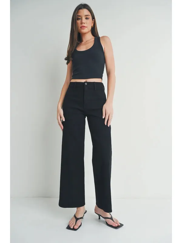 Black Wide Leg Trousers