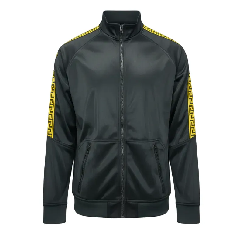 Black Zip-up Track Jacket