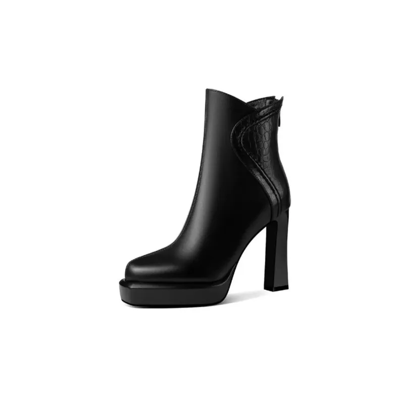 Block Heel Booties