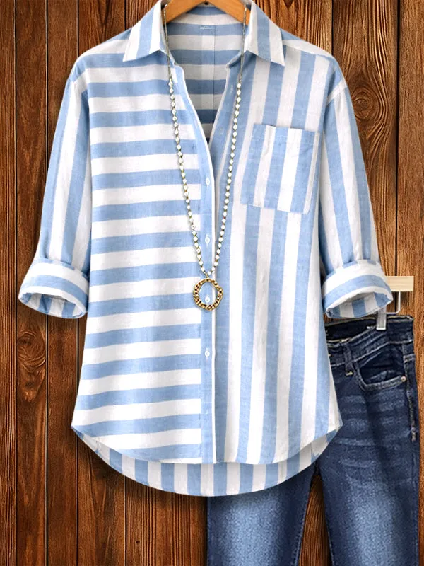 Blue Striped Shirt