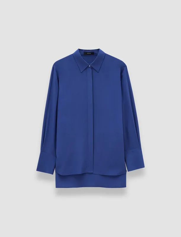 Bold Crepe De Soie Silk Blouse