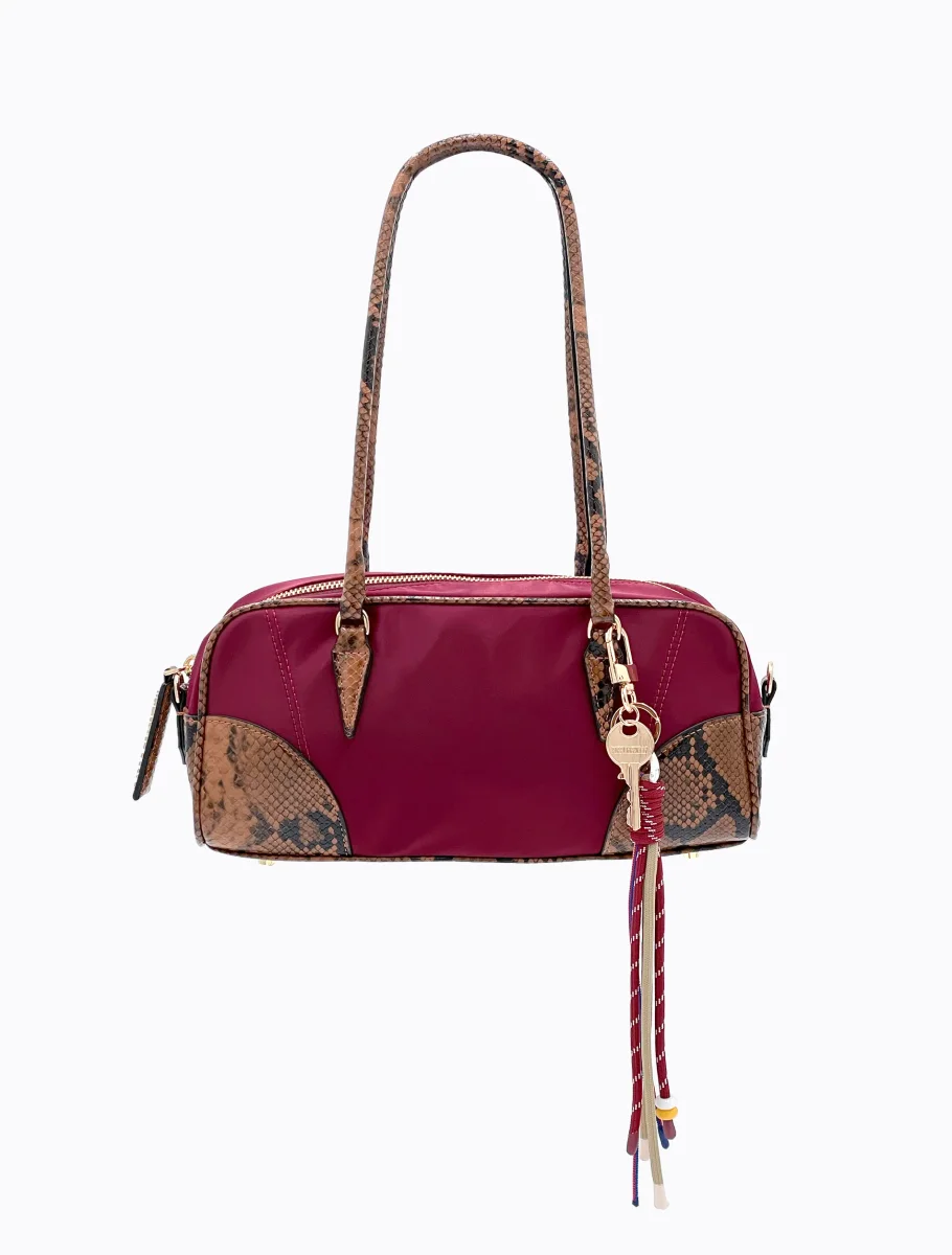 Brisk Barrel Bag Aubergine