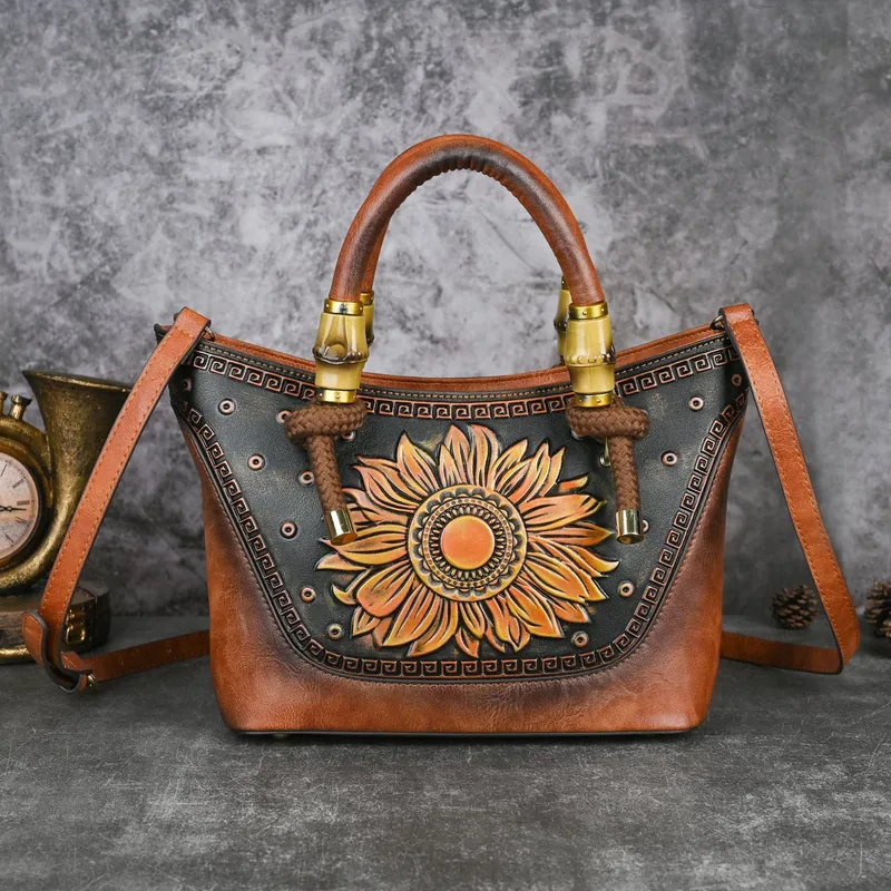 Brown Leather Crossbody