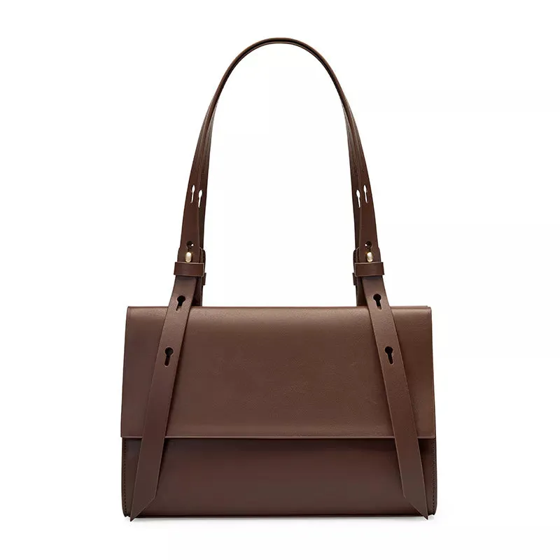 Brown Leather Shoulder Bag