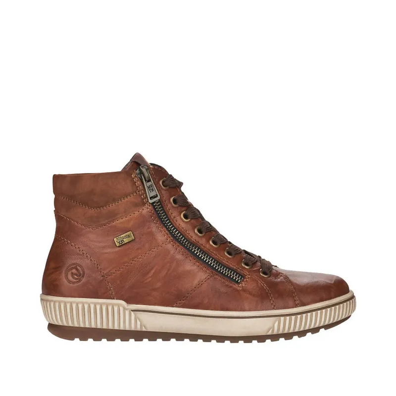 Brown Suede Lace-Up Boots