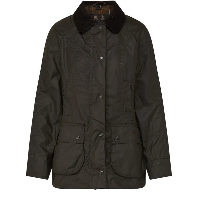 Brown Waxed Cotton Utility Coat