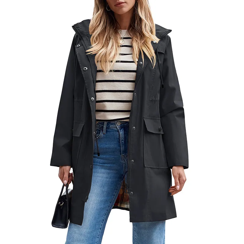 Brown Waxed Cotton Utility Coat
