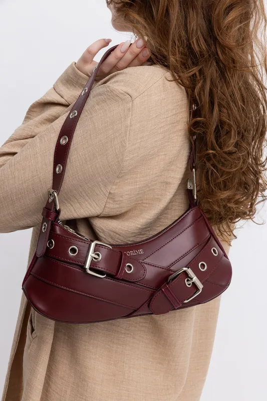 Burgundy Belt Bag Baguette