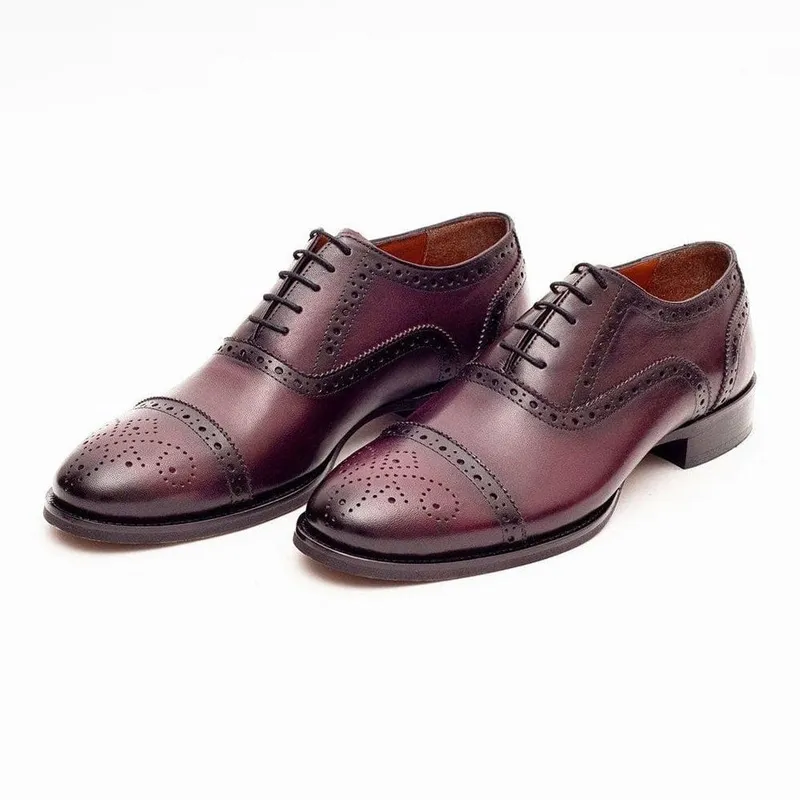 Burgundy Oxford Shoes
