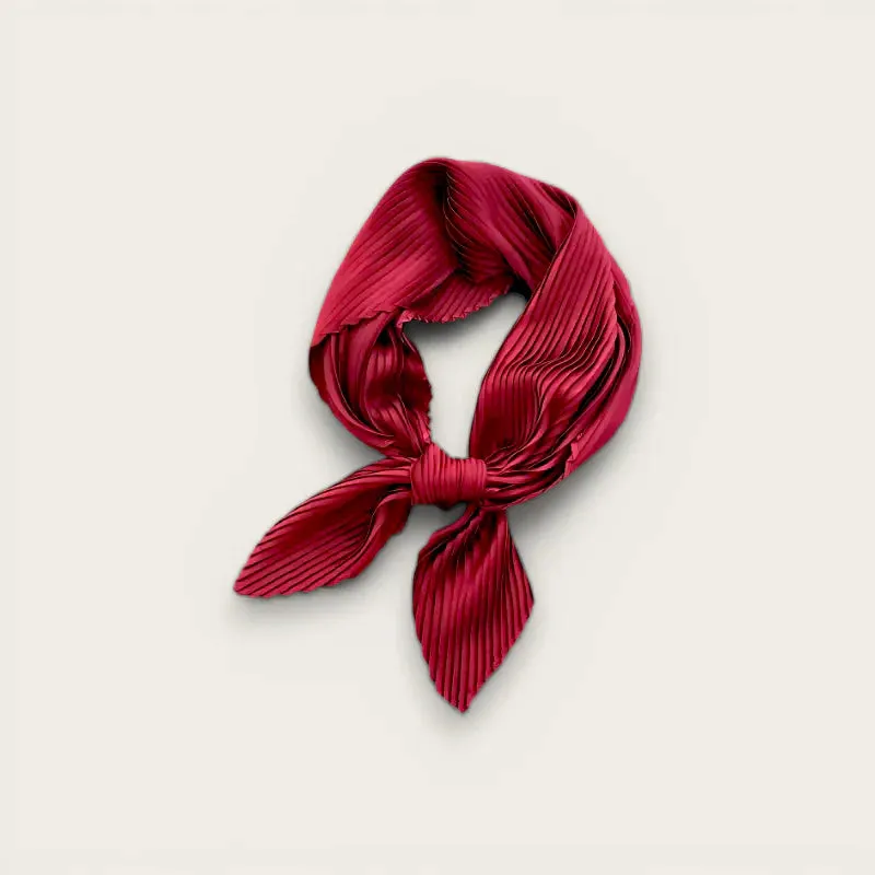Burgundy Silk Scarf