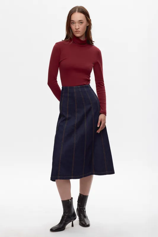 Burgundy Turtleneck
