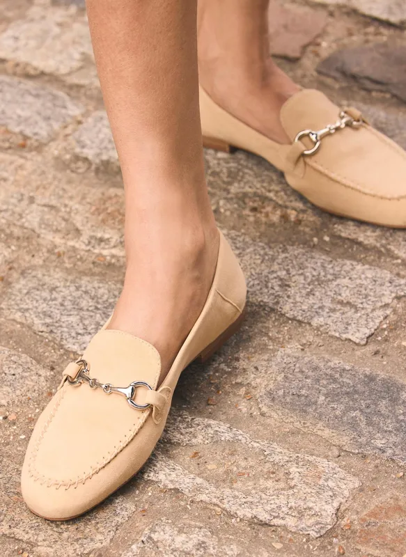 Butter Yellow Suede Loafers