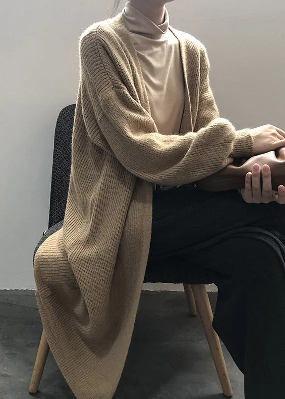 Camel Cozy Long Cardigan
