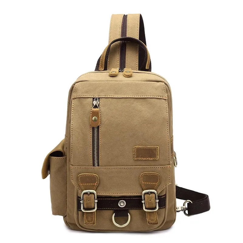 Canvas Leather Mini Sling