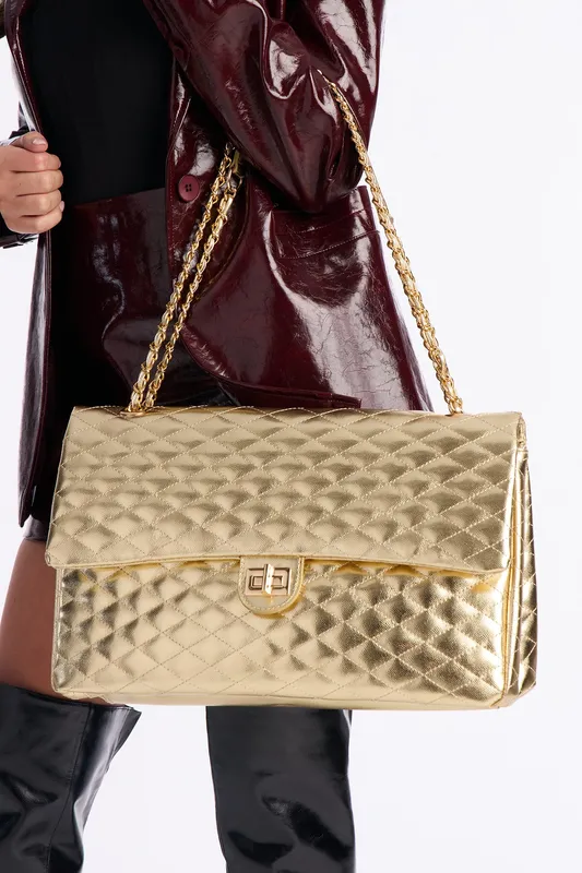 Carry On Shoulder Bag Gold