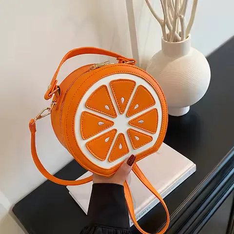 Cartoon Lemon Bag Crossbody Bag For