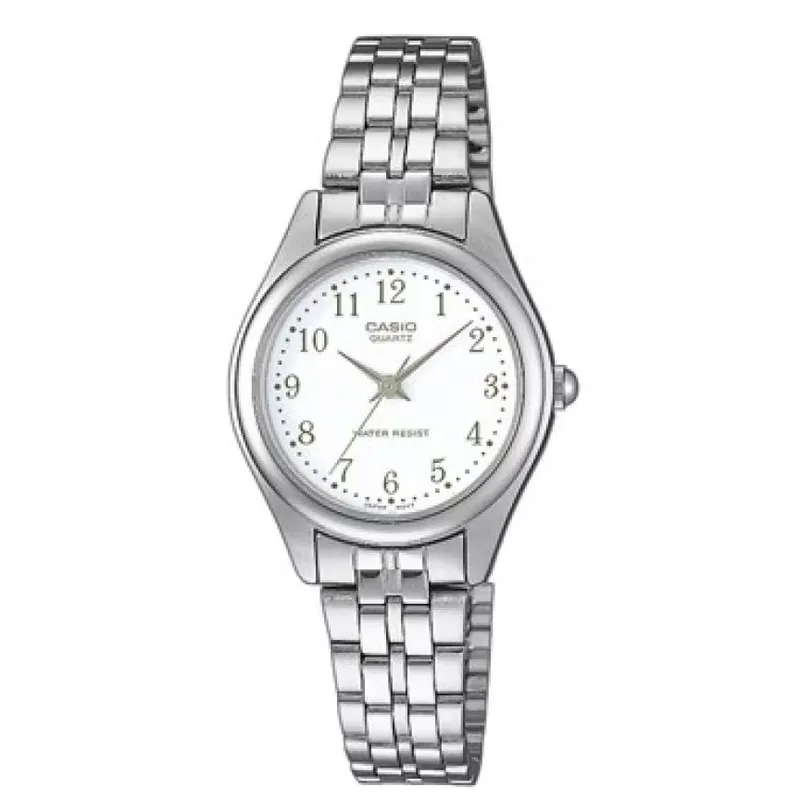 Casio Ladies White Silver Watch