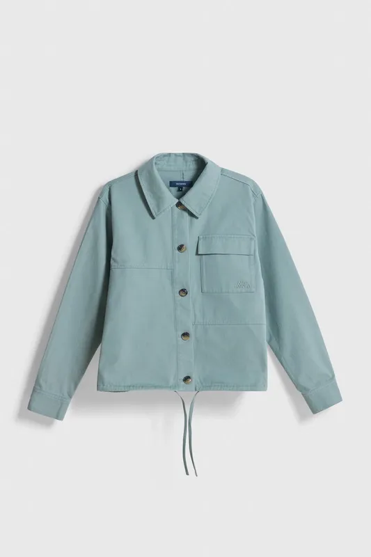 Chaqueta Shirr Mujer Sage