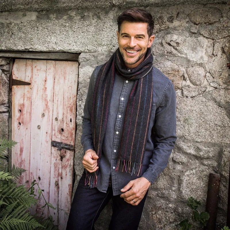 Charcoal Lambswool Scarf
