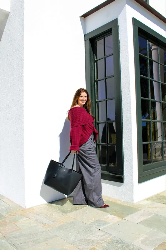 Charcoal Pinstripe Trousers