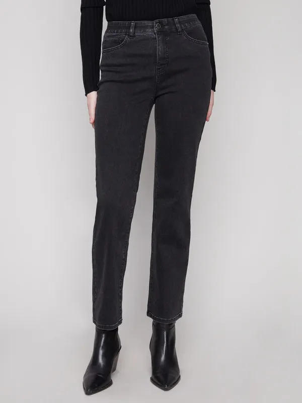 Charcoal Straight Jeans
