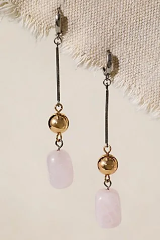Check Mate Semiprecious Stone Drop Earrings