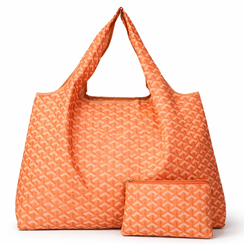 Chevron Eco-friendly Foldable Nylon Tote Bag