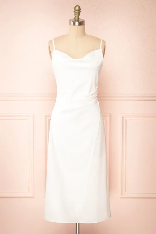 Chloe Cowl Neck Satin Slip Dress