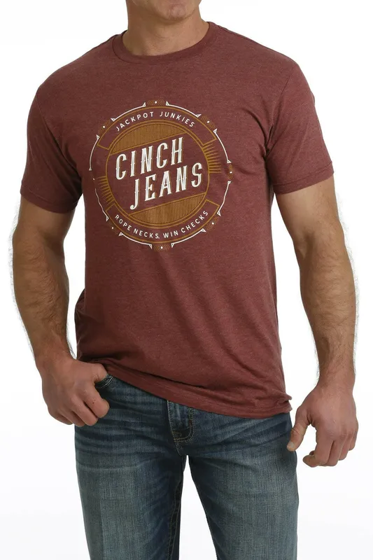 Cinch Burgundy Graphic Tee