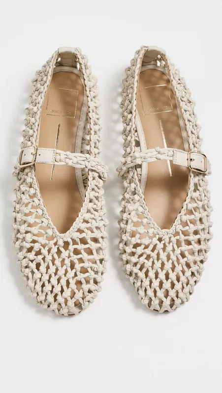 Clair Ballet Flats In Ivory
