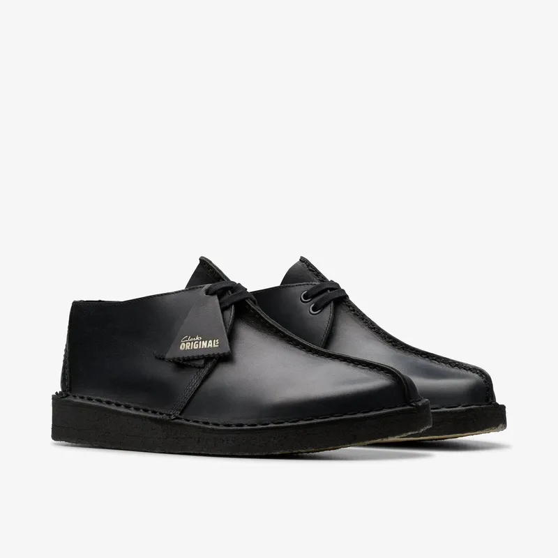 Clarks ' Desert Trek Black Smooth