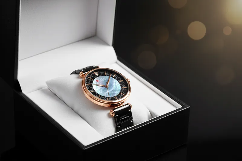 Classic Black Steel Watch