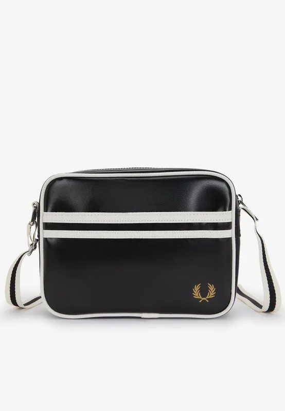 Classic Mini Black Ecru Shoulder Bag
