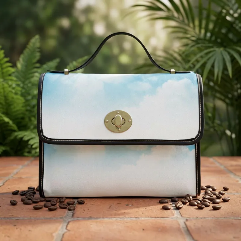 Cloud Print Canvas Bag