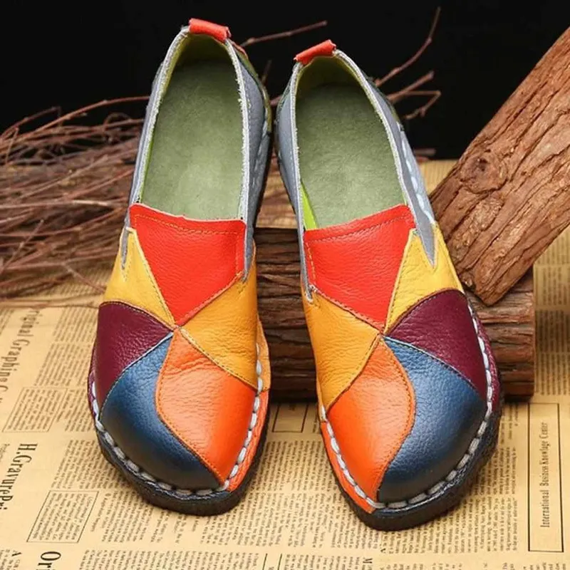 Colorful Leather Loafers