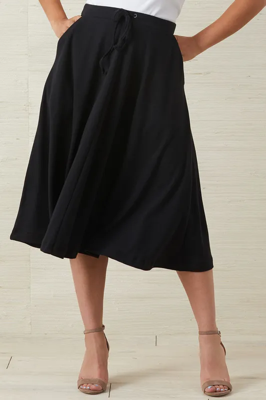 Cotton Midi Skirt