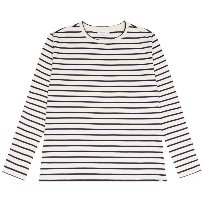 Cream And Navy Stripe