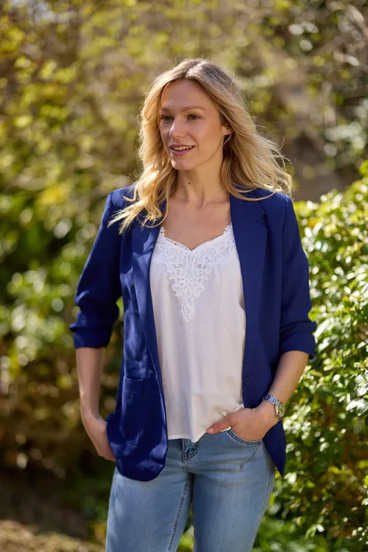 Cream Cocamia Blazer Navy