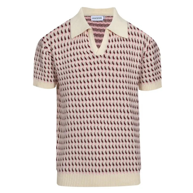 Cream Knit Polo