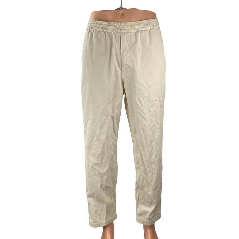 Cream Relaxed Trousers