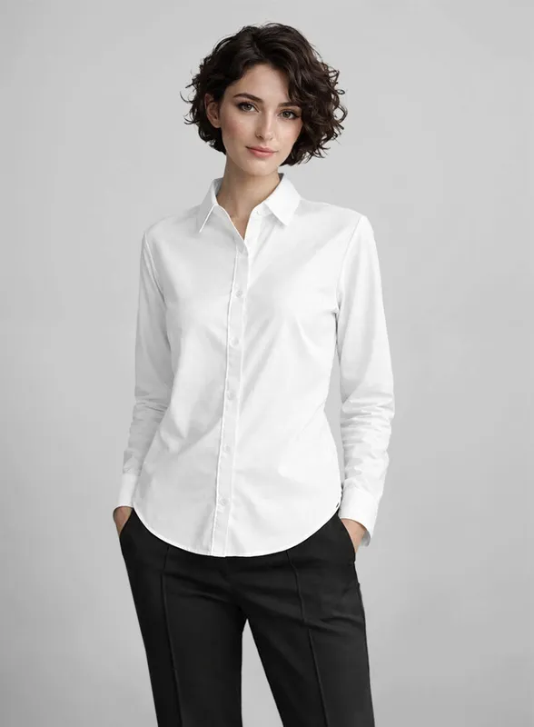 Cream Ribbed Mockneck Top