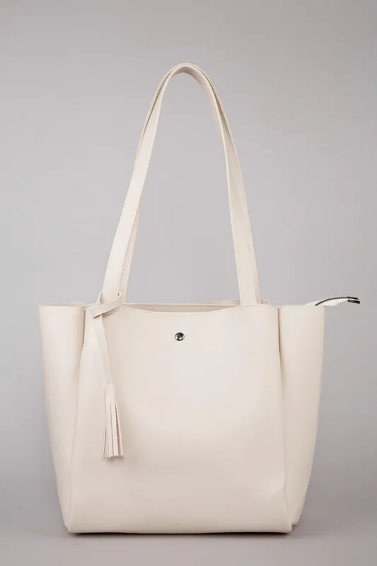 Cream Shoulder Bag