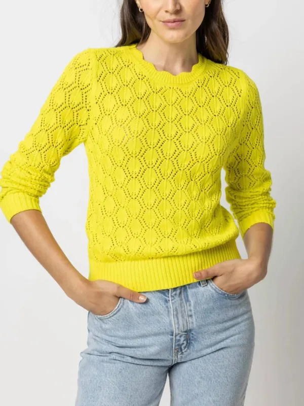 Crewneck Sweater Lemon Lime
