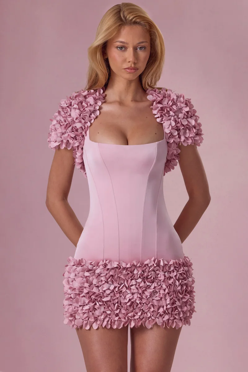 Cropped Bolero In Blush