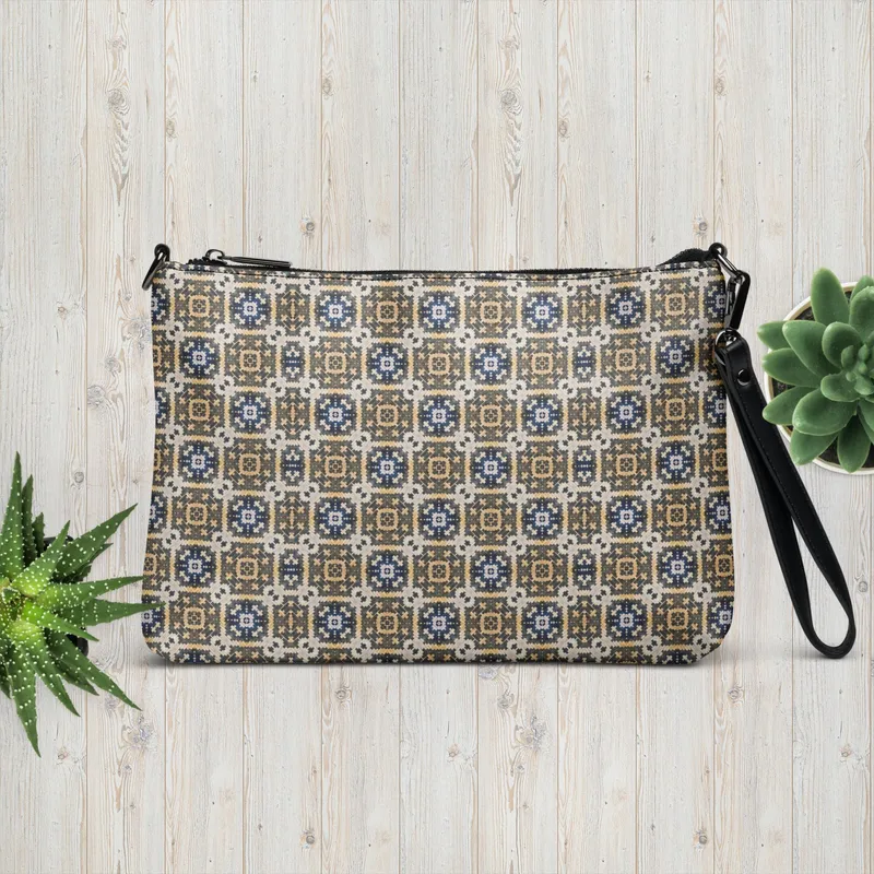 Crossbody Navy Tan Handbag
