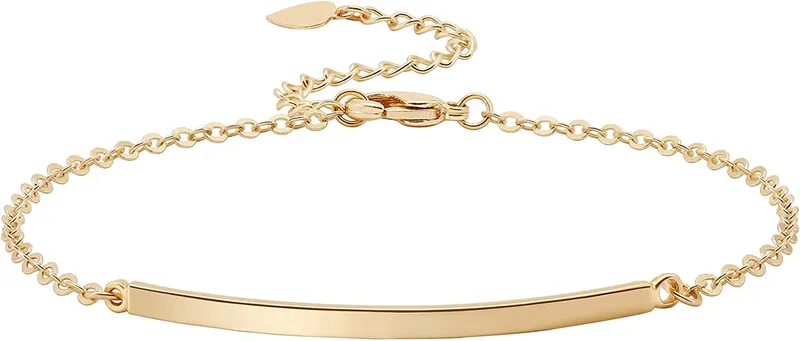 Dainty Gold Bar Bracelet
