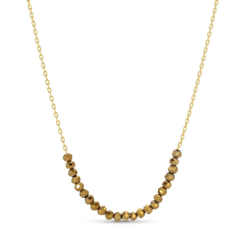 Delicate Crystal Accented Necklace