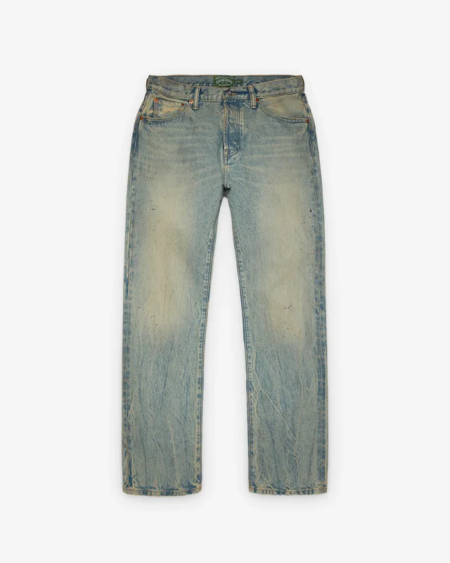 Denim Tears - Men's Straight Leg Denim Pants - (Dirty Wash)