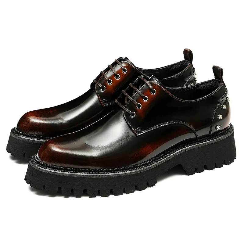 Derby Shoes Handcrafted Polished Dress Shoes
