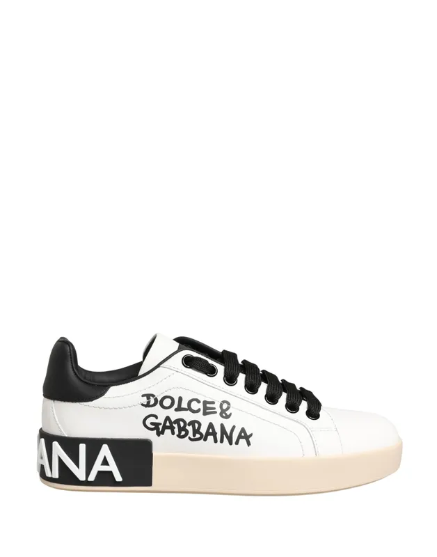 Dolce Gabbana White Low Shoes
